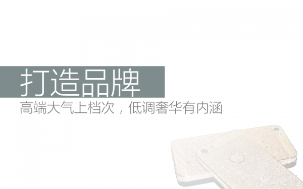 打造品牌：高端大气上档次，低调奢华有内涵